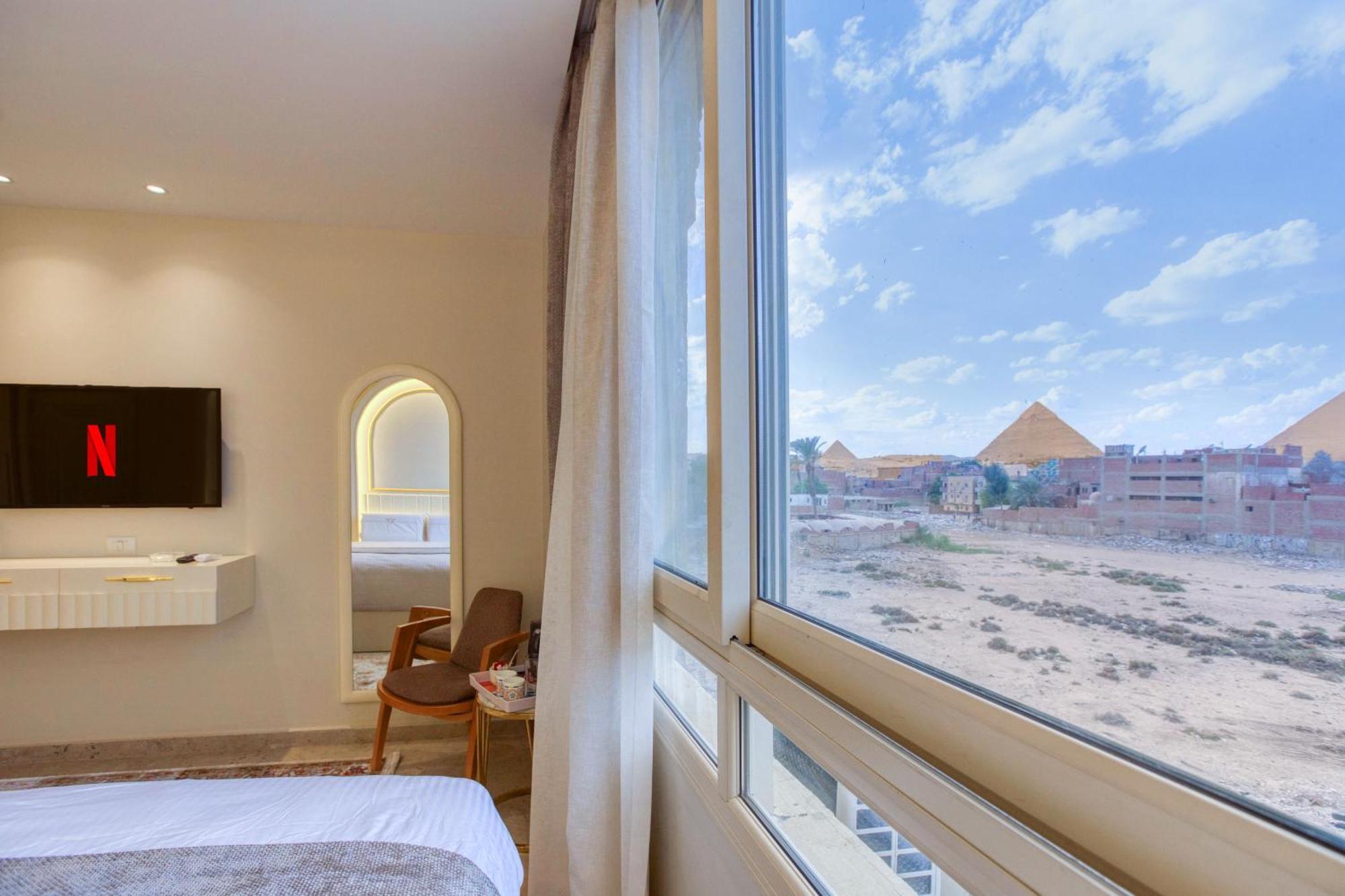 Pyramids Plateau Hotel Kafrat al Jabal Exterior foto