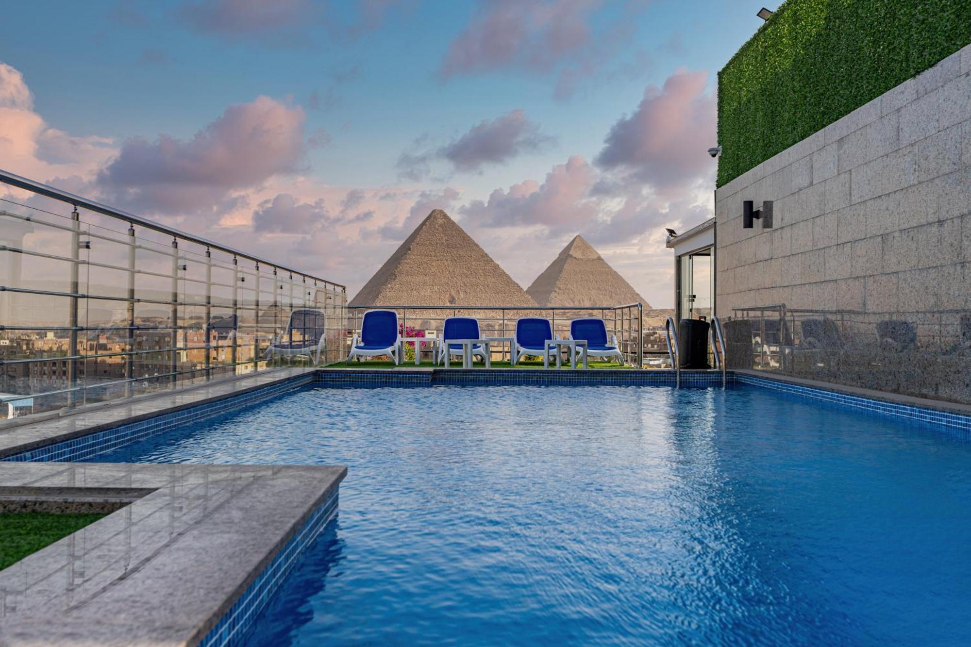 Pyramids Plateau Hotel Kafrat al Jabal Exterior foto