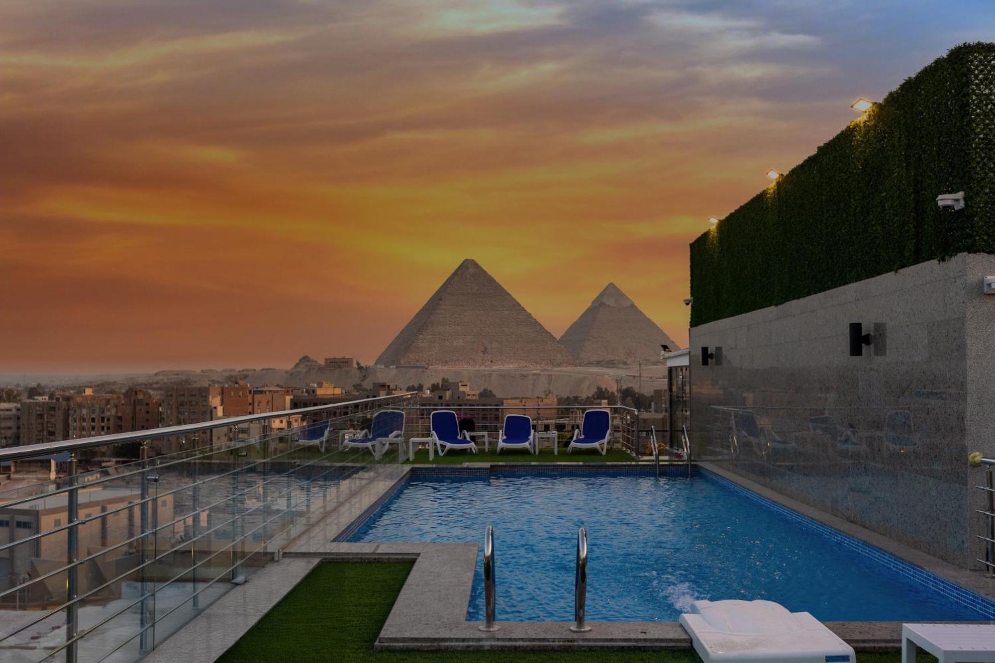 Pyramids Plateau Hotel Kafrat al Jabal Exterior foto